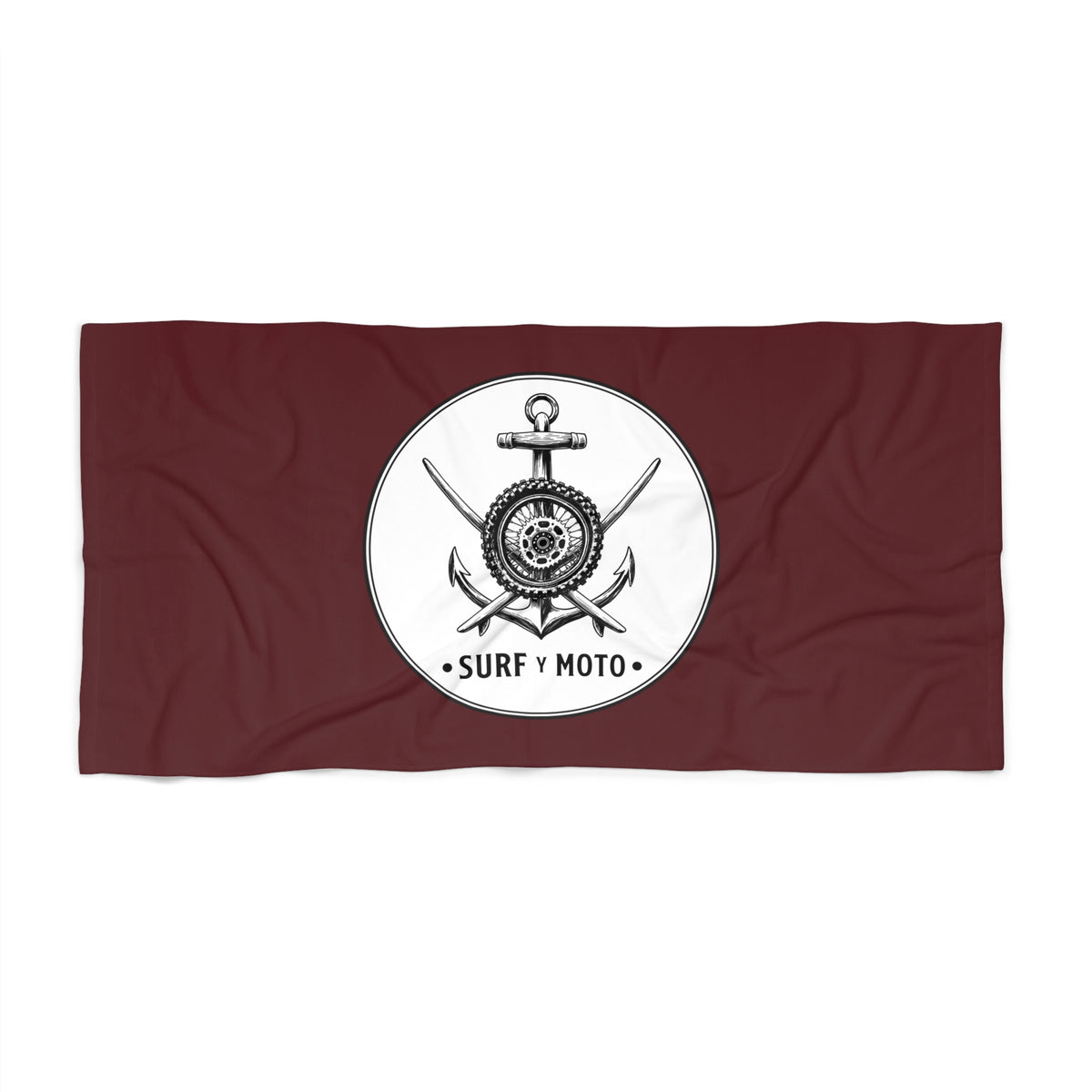 Large Maroon Beach Towel