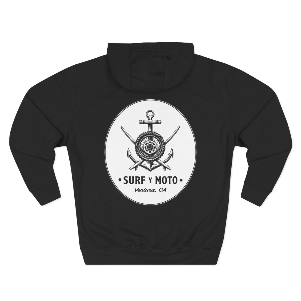 The Classic Ventura Hoodie - Black/White