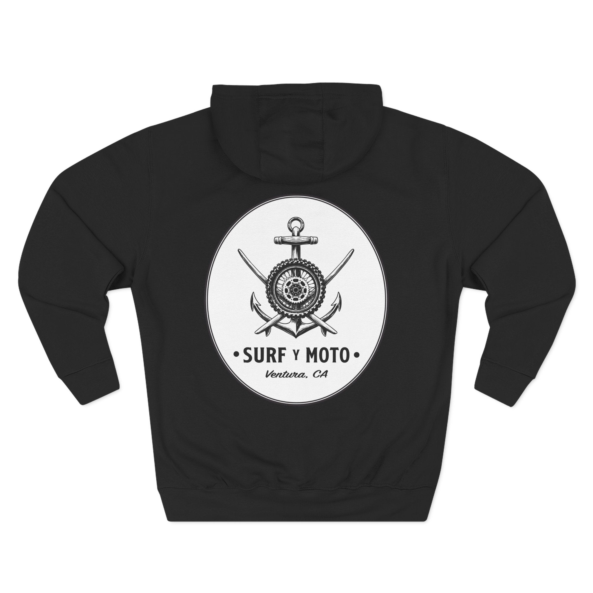 The Classic Ventura Hoodie - Black/White